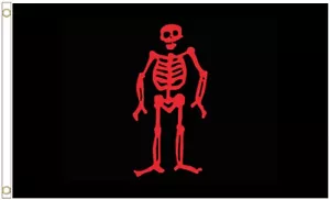 Pirate Edward Ned Low Polyester 5'x3' Flag - LAST FEW - Picture 1 of 3