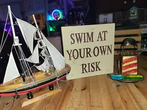 Wooden Sailing Ship 'Blue Nose' + Lighthouse + Nautical Sign..3 ITEM XMAS BUNDLE - Picture 1 of 16