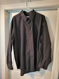 Daniel Ellissa Black Long Sleeve Dress Shirt Size 18 - 36/37 Pocket - Picture 1 of 3