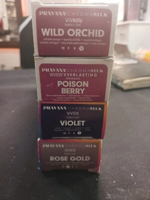 Color de cabello Pravana ChromaSilk Vivids 3 oz NUEVA ORQUÍDEA SILVESTRE CON 3 más nuevo en caja Foto 1 de 2