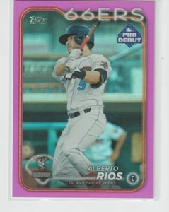 ALBERTO RIOS 2024 TOPPS PRO DEBUT PURPLE FOIL ROOKIE #/199. - Picture 1 of 2