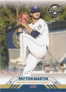 2024 Rancho Cucamonga Quakes Payton Martin RC Rookie Dodgers Minor League Card - Picture 1 of 1