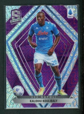 2020-21 KALIDOU KOULIBALY PANINI CHRONICLES SPECTRA SERIE A PURPLE MOJO - Image 1 of 2