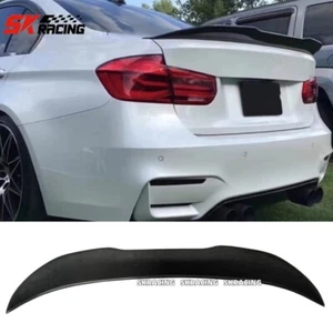 Fit For BMW F30 340i 328i 320i 2013-18 Real Carbon Fiber Rear Trunk Spoiler Wing - Picture 1 of 16