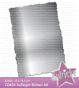 Kulricke Stanzschablone "Aufleger-Büttenrand A6" Craft Die | Stanze - Bild 1 von 1
