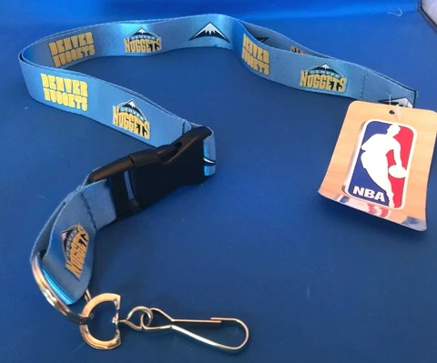 Denver Nuggets Two-Sided Breakaway Lanyard w/Detachable Key Chain NBA NWT Cover