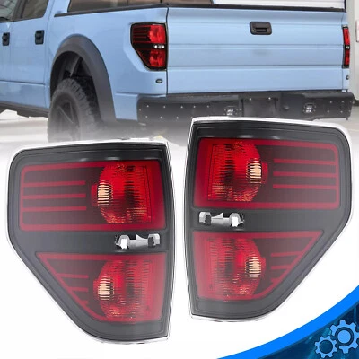 Conjunto de luces traseras de freno aptas para camioneta Ford F-150 2009-2014 Foto 1 de 4