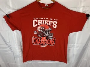 Camiseta Fruit Of The Loom Kansas City Chiefs 2019 AFC Champions (A02) - Imagen 1 de 6