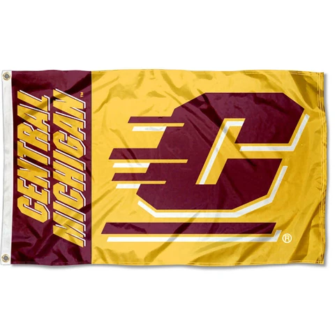 Central Michigan Chippewas CMU Gold Flag 3x5 Banner Cover
