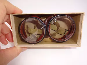Gafas de seguridad vintage American Optical Duralite 50 en caja motocicleta steampunk - Imagen 1 de 12