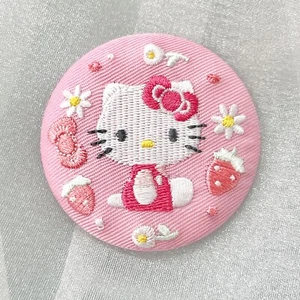 Sanrio Hello Kitty Embroidery Pin from Japan Gift Brand New - Picture 1 of 6
