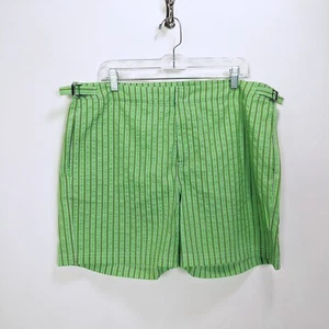 Bugatchi Größe XL Herren Seersucker gestreifte Badehose Shorts in grün - Bild 1 von 11