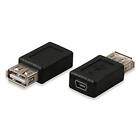 ELECTOP 2 Pack USB 2.0 A Female to USB B Mini 5 Pin Female Adapter Converter