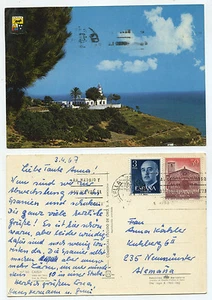 21345 - Calella - Faro - Leuchtturm - Ansichtskarte, gelaufen 3.4.1967 - Picture 1 of 1
