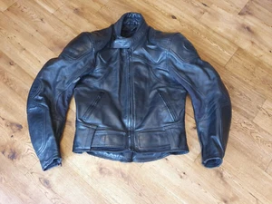 Belstaff motorcycle men's black leather jacket size UK 40 - Picture 1 of 19