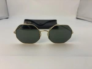 Ray-Ban Octagon Sonnenbrille RB 1972 glänzend gold Sonnenbrille mit Etui - Bild 1 von 5