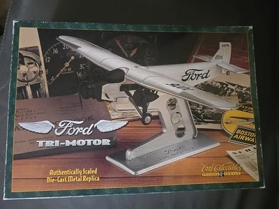 VTG FORD TRI MOTOR SCALED DIE-CAST METAL REPLICA ERTL COLLECTIBLE 1996 DS66 - Image 1 of 4