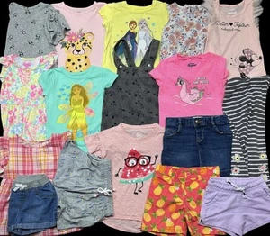 Girl's Size 4 4T Carter's Summer Shirts Shorts Dress Outfits Clothes Lot Bundle - Picture 1 of 11