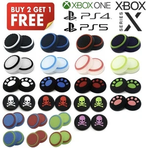 Thumb Grips Cap Covers For PS5 PlayStation 5 4 PS4 Xbox One Series X Controllers - Picture 1 of 16