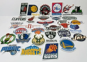 30 Stck. wasserdichte Vinyl Aufkleber NBA alle 30 Teams LOGO Basketball Gepäck Telefon - Bild 1 von 7