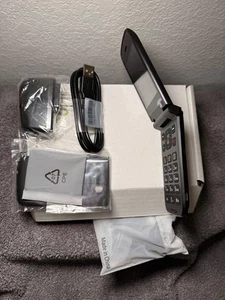 NEW ORBIC Journey V 4G LTE Flip Phone Black w 1-year of Tracfone Service Inc - Picture 1 of 6