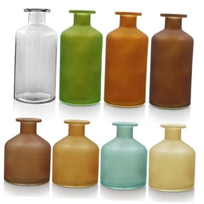 Juego de 8 jarrones con flores de otoño, floreros multicolores, mini 8 piezas multicolor Foto 1 de 4