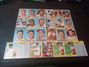 1966 TOPPS BASEBALL COMMON LOT (16) MOSTLY EX SOME VG/EX SEE PHOTOS - Picture 1 of 17