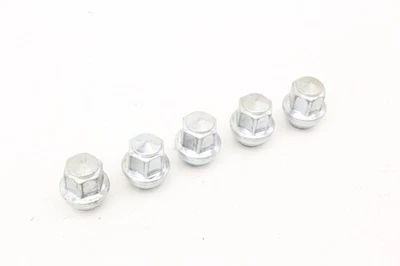 Juego de 5 pernos de tuerca de llanta de aleación cromada genuina Ford Focus 12-18 plateados OEM Foto 1 de 4