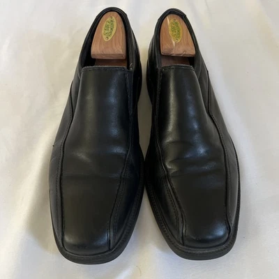 Bostonian Mens 11 Shoe Flexlite Black Slip On Leather 25895 Lightweight Comfort - Image 1 of 4