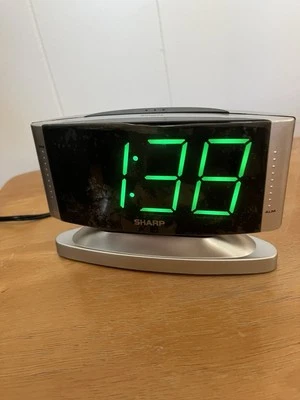 Sharp Swivel Base Greenlight Led Alarm Clock Large Numbers - Image 1 of 4