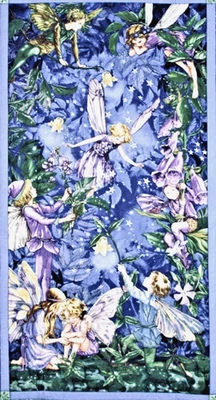 Panel de hadas nocturnas 2011 hadas de flores de Cicely Mary Barker Michael Miller Foto 1 de 4