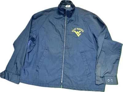 Abrigo Chaqueta Vintage Años 70 80’s West Virginia Hombre’s XL King Louie Pro Fit Cremallera Completa Foto 1 de 4