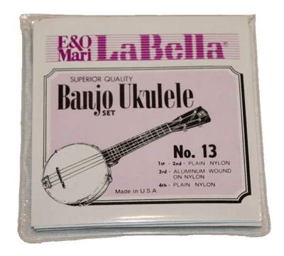 1 set of E&O Mari LaBella Banjo Ukulele string set No. 13 Superior Quality USA - Image 1 of 4