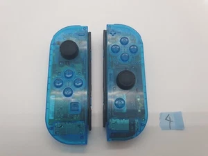 Raro Juego Joy-Con LR Azul Transparente Personalizado Nintendo Switch - Imagen 1 de 4