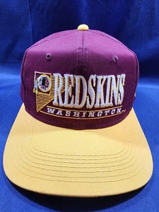 Vintage Washington Redskins YoungAn Hat Red/Yellow Adjustable Snapback Cap - Picture 1 of 11