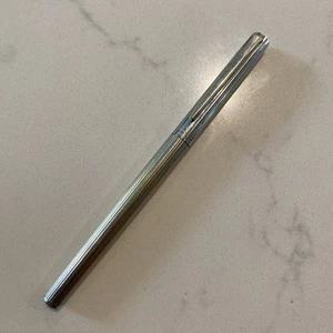 Vintage MONTBLANC Füllfederhalter Nobless Silber Metall Slim Feder 14K Gold 585 - Bild 1 von 8