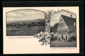 Gammelshausen, Ansichtskarte, Gasthaus zum Ochsen, Teilansicht  - Picture 1 of 2
