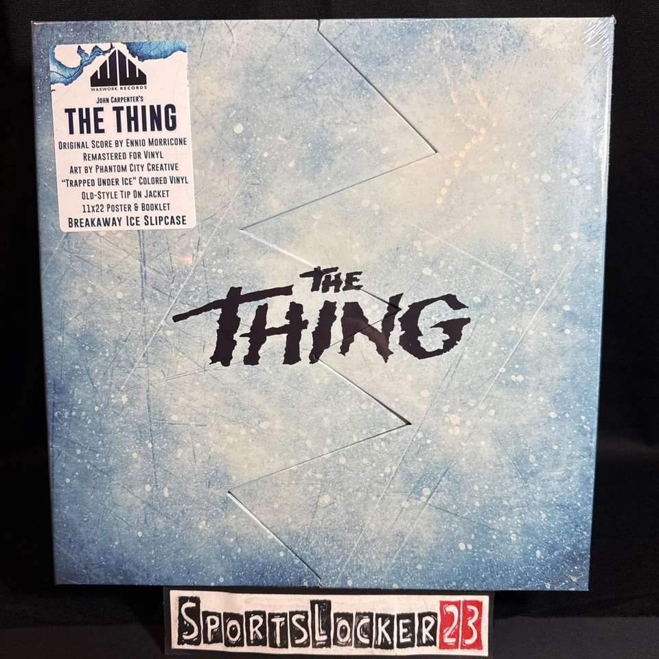THE THING Cracked Ice Waxwork Records Deluxe Vinyl LP John Carpenter OST (2025) - Image 1 of 4