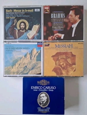 5 Klassik CD Boxen - EMI Decca Philips Bach Brahms Dvorak Händel Caruso - 13 CDs - Bild 1 von 2
