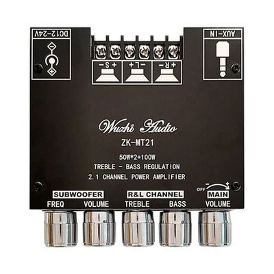 Bluetooth Amplifier Board HiFi Stereo 2.1 V5.0 Aux-Audio Verstärkermodul Neu DE - Bild 1 von 4