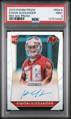 2015 Prizm Kwon Alexander Rookie Auto Silver Prizm PSA 9 - Image 1 of 2