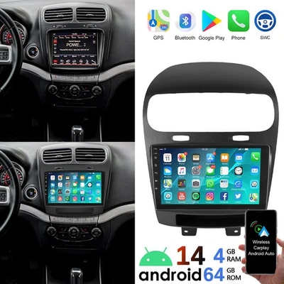 9" Apple Carplay for Dodge Journey 2011-2020 Android Car Stereo Radio GPS  Navi - Image 1 of 4