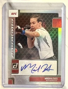 2023 Panini Donruss UFC MMA MIESHA TATE Signature Series Auto Silver #SG-MTE - Picture 1 of 2