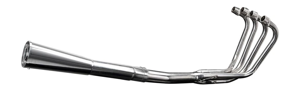 Silenciador megáfono escape acero inoxidable Delkevic completo 4-1 - Suzuki GS750L 1979 Foto 1 de 4