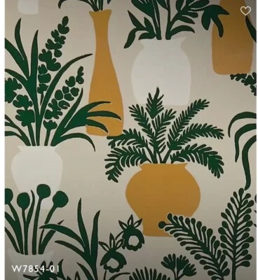 Osborne & Little Flock Wallpaper 56 Sq. Feet Ready Trimmed W7854-01   - Image 1 of 4