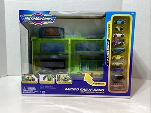 NEW MICRO MACHINES GAS 'N DASH & CONSTRUCTION SET COMES WITH 10 CARS - Picture 1 of 4