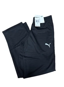 PUMA Boys' Core Logo Mesh Pant Size Small In The Color Black - Picture 1 of 2