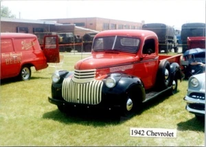 1942 Chevrolet Pickup Truck auto car show photo 3.5x5 FREE SHIPPING - Picture 1 of 2