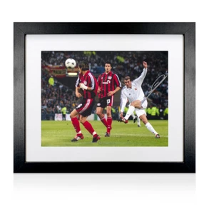 Framed Zinedine Zidane Signed Real Madrid Photo - Champions League Final Volley - Picture 1 of 2