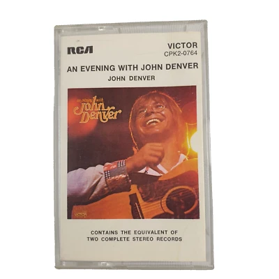 John Denver - An Evening With John Denver - Cassette Tape 1975, Rock, Pop, Folk - Image 1 of 3